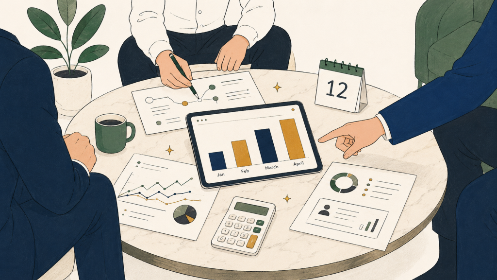 Illustration representing digital marketing for venture firms attracting investors